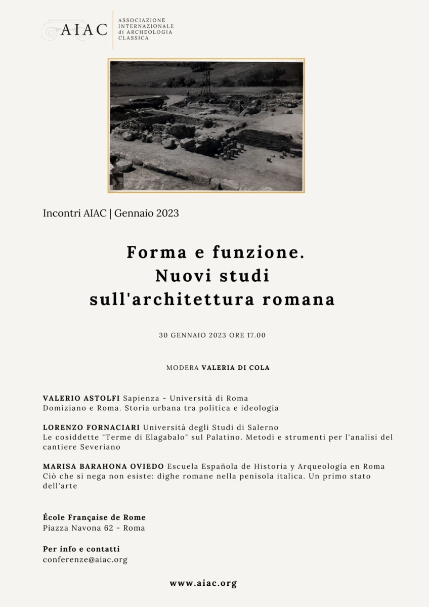 Forma e funzione. Nuovi studi sull'architettura romana