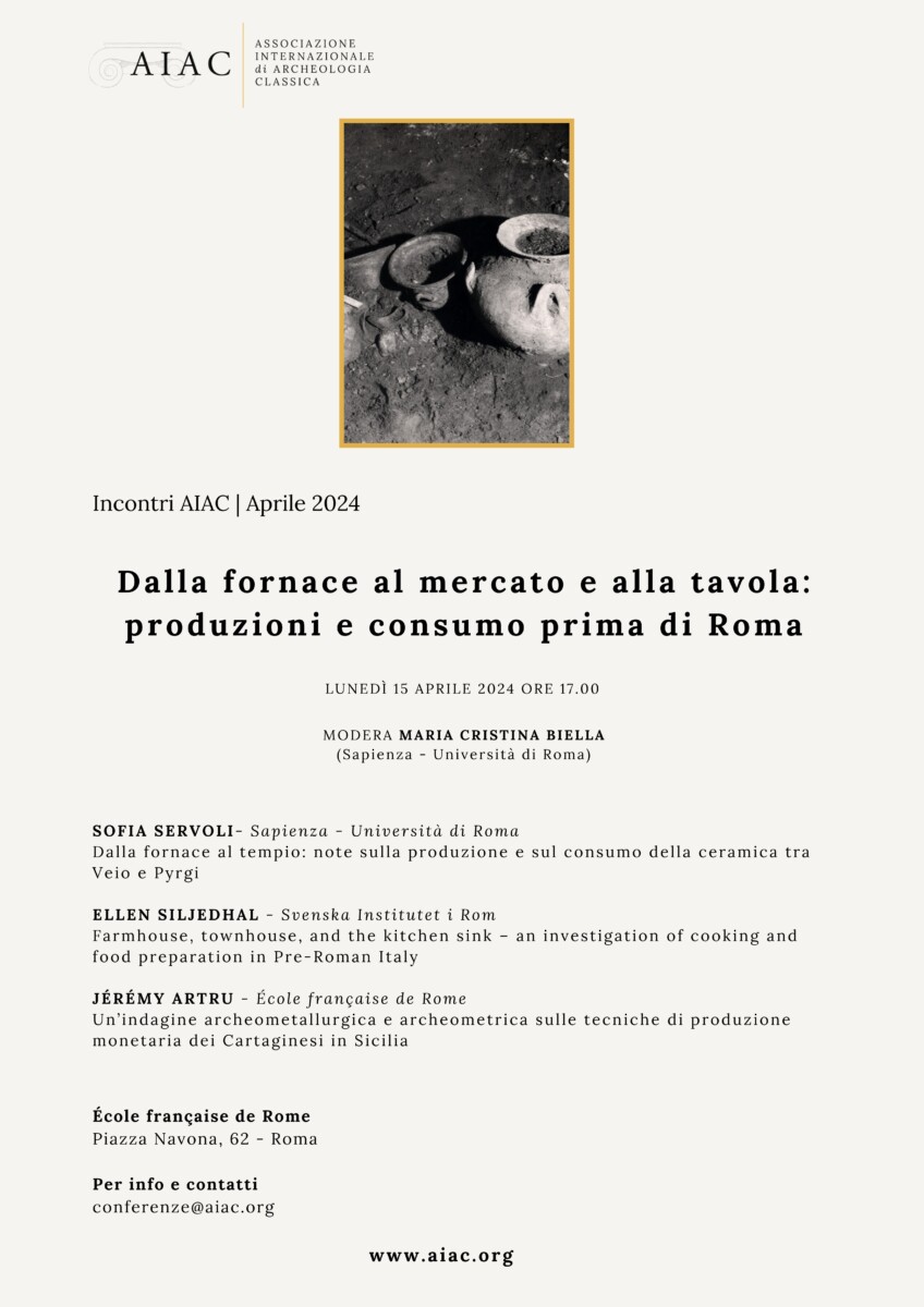 Dalla fornace al mercato e alla tavola: produzioni e consumo prima di Roma