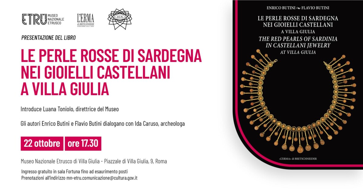 Le perle rosse di Sardegna nei gioielli Castellani a Villa Giulia