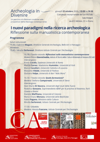 Archeologia in divenire. I nuovi paradigmi nella ricerca archeologica: riflessione sulla manualistica contemporanea