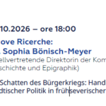 Nuove Ricerche: Im Schatten des Bürgerkriegs: Handlungsspielräume städtischer Politik in frühseverischer Zeit